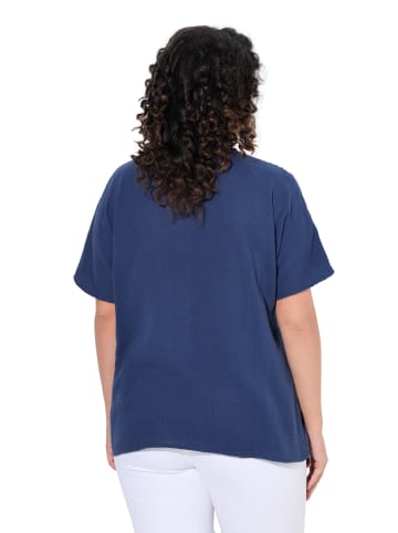 Ulla Popken Bluse in tintenblau