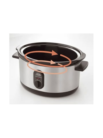 Solis 978.42 Slow Cooker 3 l in Silber/Schwarz