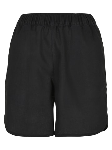 Urban Classics Urban Classics Damen Ladies Linen Mixed Shorts in black