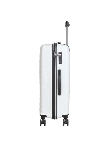 Check.In Orlando - 4-Rollen-Trolley 67 cm (gelb) in weiß