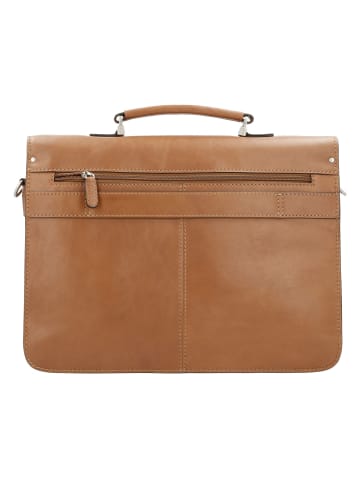 PICARD Toscana Aktentasche Leder 37 cm Laptopfach in camel