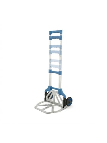 relaxdays Sackkarre in Silber/ Blau - 70 kg