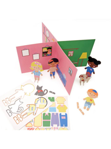 Kikkerland Nonbook - Make, Stick & Play - At My House