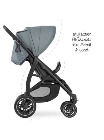 Hauck Buggy Rapid 4D (bis 25 kg) - XL Verdeck & All-Terrain in schwarz,blau