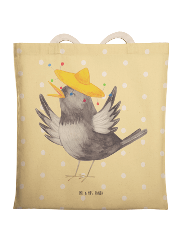 Mr. & Mrs. Panda Tasche Rabe Sombrero ohne Spruch in Gelb Pastell