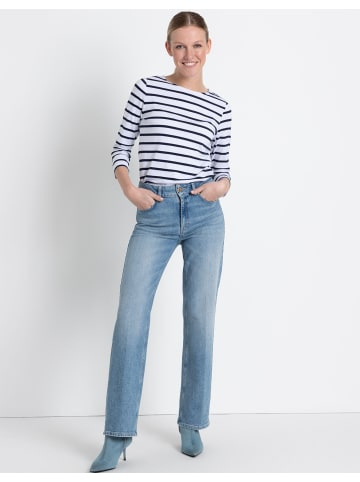 More & More Streifenshirt in jersey stripe wide ink blue