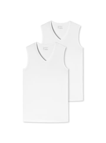 Schiesser T-Shirt 2er Pack in Weiß