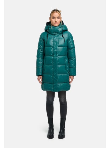 Marikoo Steppmantel Yumee XVI in Ocean Green
