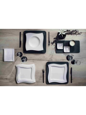Villeroy & Boch 4er Set Speiseteller NewWave 27 x 27 cm in weiß