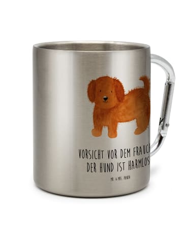 Mr. & Mrs. Panda Tasse Hund Flauschig mit Spruch in Silber