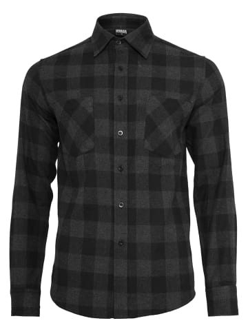 Urban Classics Flanell-Hemden in schwarz