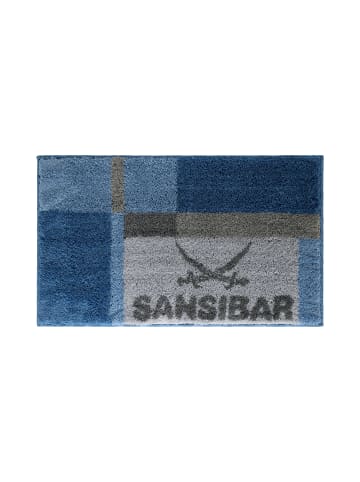 Sansibar Badteppich Cliff in Blau