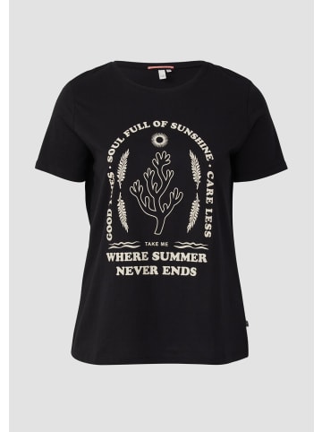 QS T-Shirt in 99D0_schwarz