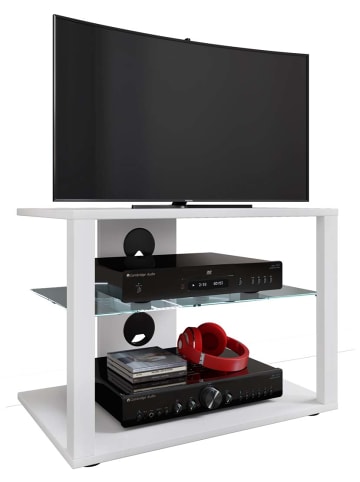 ebuy24 TV Tisch FolasL 6 Weiß 60 x 41 cm