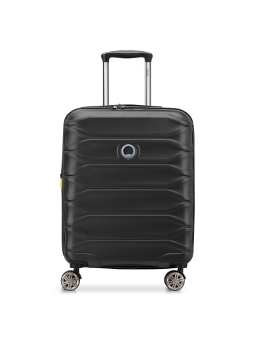 Delsey Meteor 4 Rollen Kabinentrolley 55 cm mit Dehnfalte in black