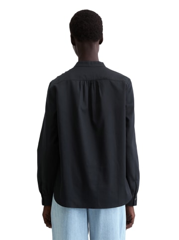 Marc O'Polo Stehkragenbluse relaxed in Deep Night Blue