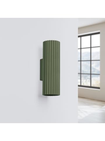 Licht-Erlebnisse Wandlampe (B)6.5 x (H)20 cm in OlivgrünOlivgrün