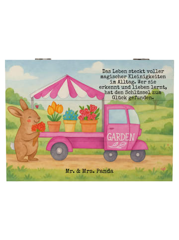 Mr. & Mrs. Panda fotokiste Osterhase Blumenwagen Design mit Spruch in Weiß