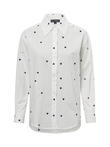 Franco Callegari Bluse in weiß marine