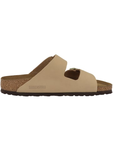 Birkenstock Pantolette Arizona SFB Nubukleder Weichbettung schmal in beige
