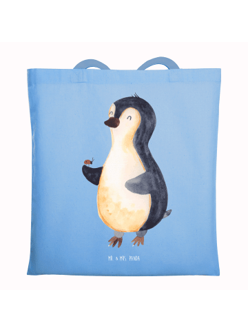 Mr. & Mrs. Panda Stofftasche Pinguin Marienkäfer ohne Spruch in Sky Blue