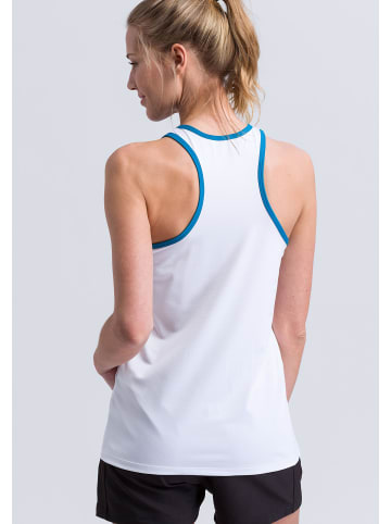 erima 5-C Tanktop in weiss/oriental blue/colonial blue