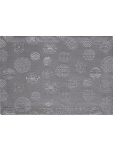 Erwin Müller Jacquard, Baumwollmischung Tischset 2er-Pack Calvia in silber