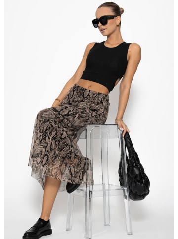 SASSYCLASSY Leo Mesh Rock in Braun