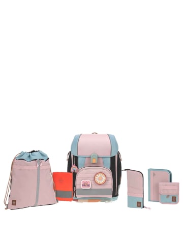 Lässig School Set Boxy Unique - Schulranzen 7tlg. in Rose/Blue/Black