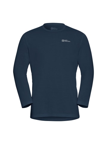 Jack Wolfskin Langarmshirt in Dunkelblau