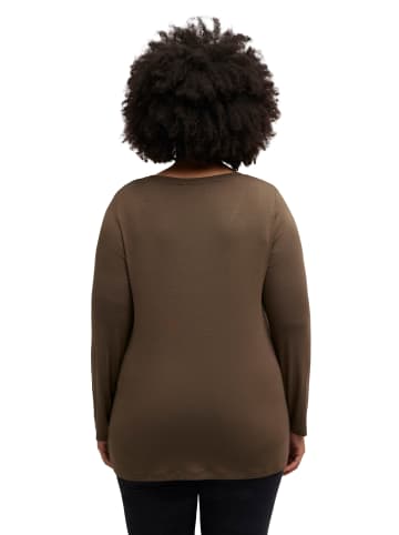 Ulla Popken Shirt in schilfgrün