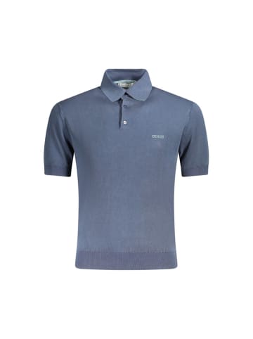 Guess Jeans Blaues Baumwoll-Polohemd