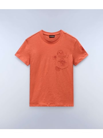 Napapijri T-Shirt "S-Eclair Ss" in Orange