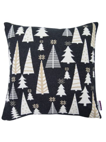Tom Tailor Zierkissenhülle WEIHNACHTSKISSEN in Schwarz