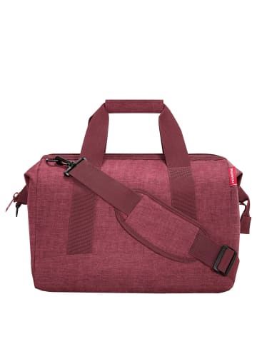 Reisenthel travelling allrounder M - Reisetasche 40 cm (leo vanilla) in twist maroon
