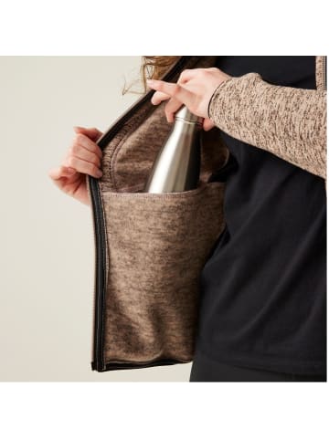 Regatta Jacke mit Kapuze Kemilia Midlayer in Taupe/Blk