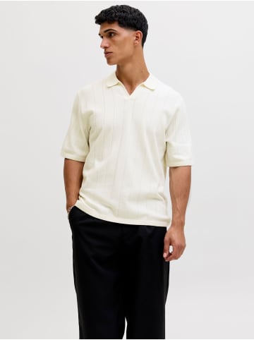 Aprel Gestricktes Polo in Sea Salt