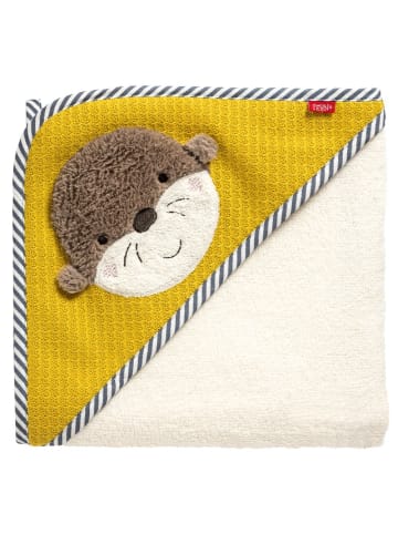 Fehn Kapuzenbadetuch 80 x 80 cm - Otter in bunt,motiv