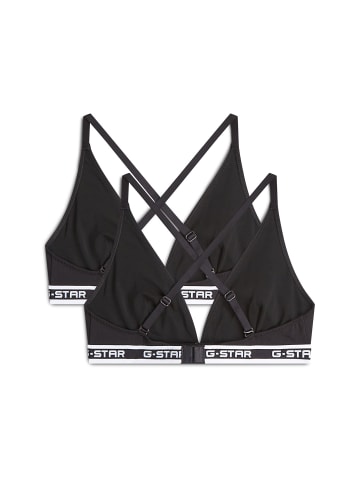 G-Star Raw Multiway Triangel Bralette 2er-Pack black