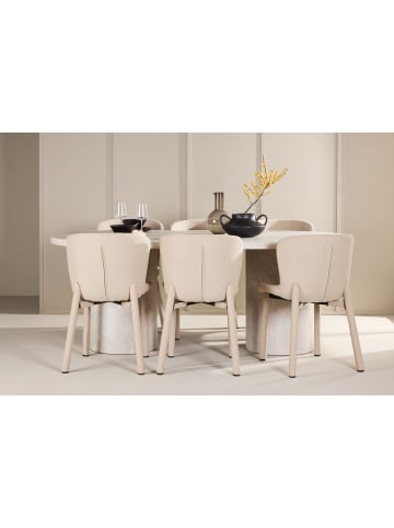 ebuy24 Essgruppe Narvik (7-teilig) Beige 100 x 200 cm