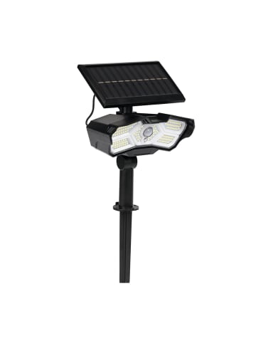 EASYmaxx Solar-Leuchte 3,7V schwarz mit abnehmbarem Solarpanel Schwarz