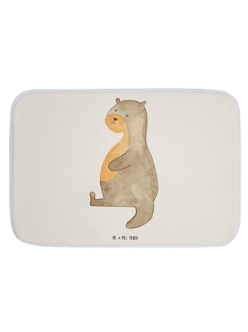 Mr. & Mrs. Panda Badteppich Otter Bauch ohne Spruch in Weiß
