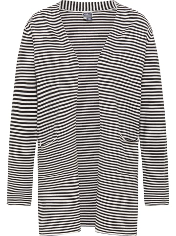 DreiMaster Maritim Damen Cardigan in Wollweiss Schwarz