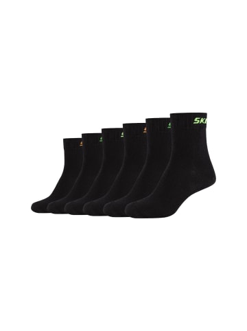 Skechers Socken 6er Pack mesh ventilation in Schwarz