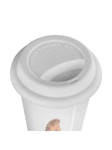 Mr. & Mrs. Panda Thermobecher Igel Kuchenstück mit Spruch in Weiß