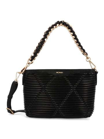 PICARD Paris Schultertasche 26 cm in schwarz