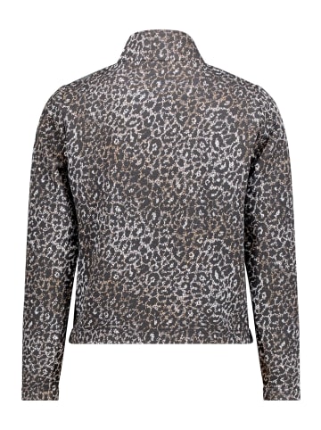 Betty Barclay Sweatjacke mit Stehkragen in Schwarz/Beige