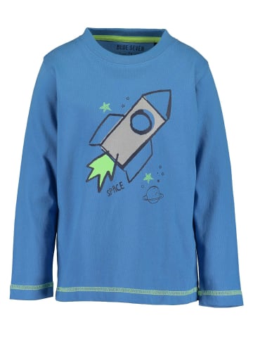Blue Seven Blue Seven Longsleeve mit Print "Space" Blau Orig-92
