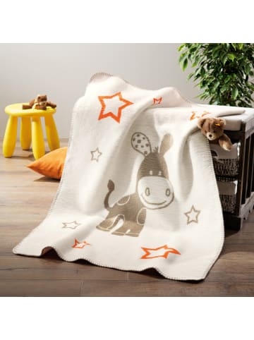 Erwin Müller Baumwolle, Jacquard Babydecke in natur