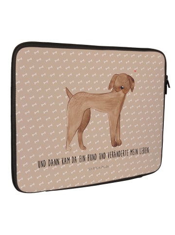 Mr. & Mrs. Panda Laptop Tasche Hund Dogge mit Spruch in Hundeglück